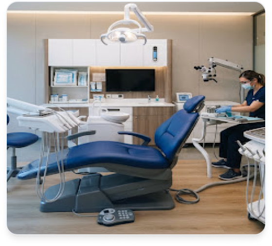 Modern dental clinic treatment room